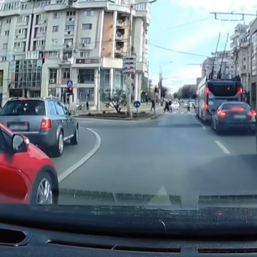 Incident surprins în Piața Cipariu din Cluj-Napoca