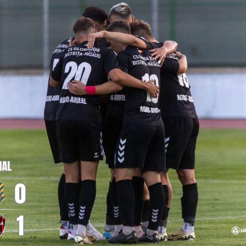 Gloria Bistrița câștigă un meci greu, 1-0, cu Stejarel Vișinar decisiv