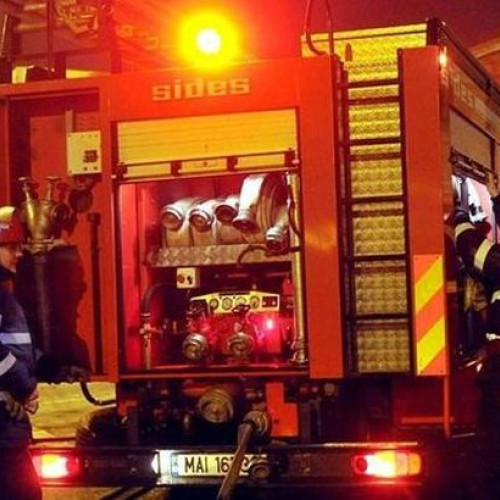 Incendiu puternic în municipiul Săcele