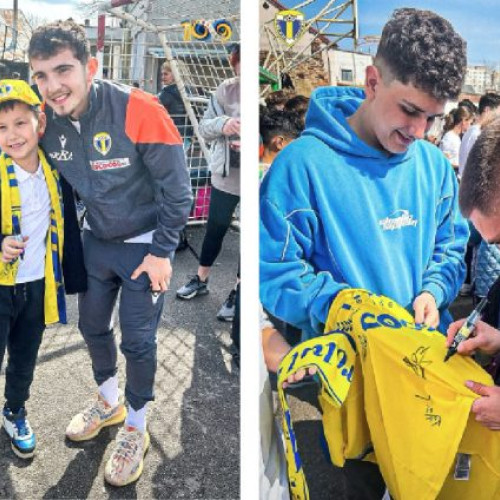 Jucătorii de la Petrolul Ploiești au întâlnit elevii de la Școala "Sfânta Vineri"