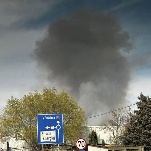 Alertă pe malul Brătesului din cauza unui incendiu