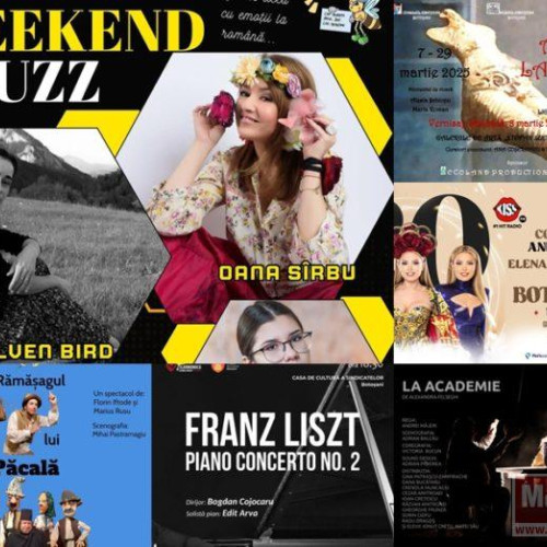 Evenimente culturale atractive în Botoșani, între 14 și 16 martie