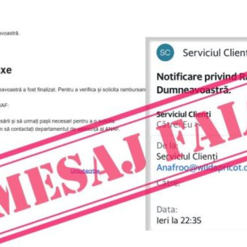 ANAF atrage atenția asupra emailurilor false