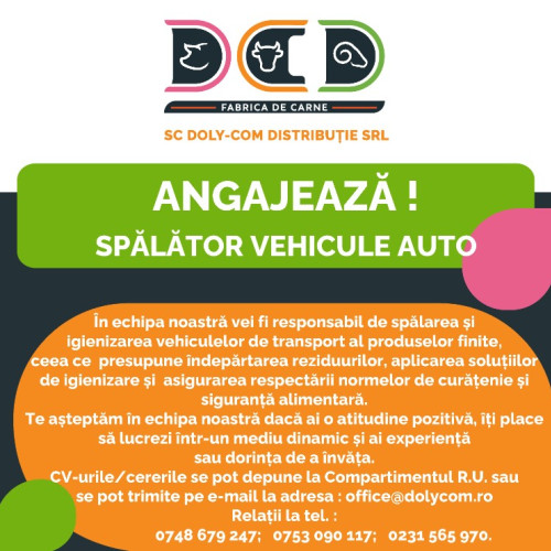 Locuri de muncă disponibile pentru spălarea vehiculelor de transport