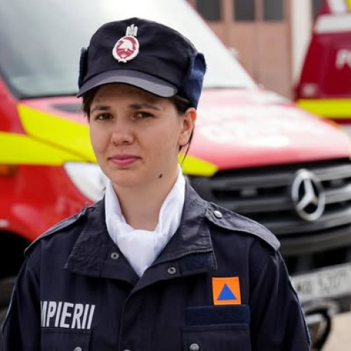 Alexandra Carla, tânăra din Botoșani care își îndeplinește visul de a fi pompier