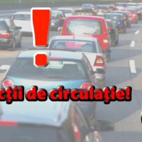 Trafic deviat pe autostrada A7 și restricții în Harghita