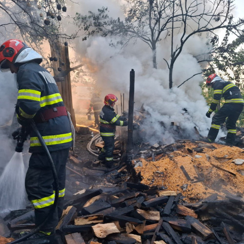 Pompierii intervineți pentru stingerea mai multor incendii de vegetație în județul Botoșani