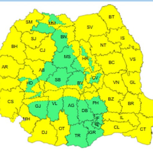 Avertizare meteo pentru județul Botoșani: cod galben de vânt puternic