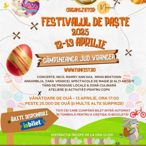 Campineanca devine centrum distracției de Paște cu FunFest 2025
