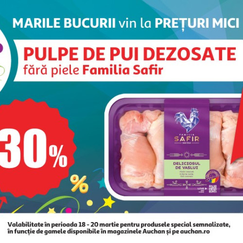 Ofertă specială la Auchan cu ocazia aniversării de primăvară