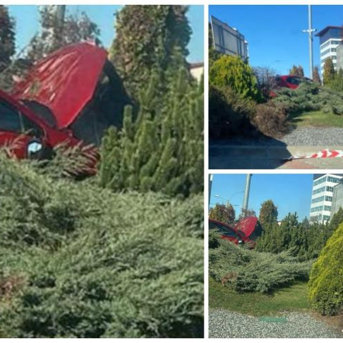 Accident neobișnuit în Cluj-Napoca