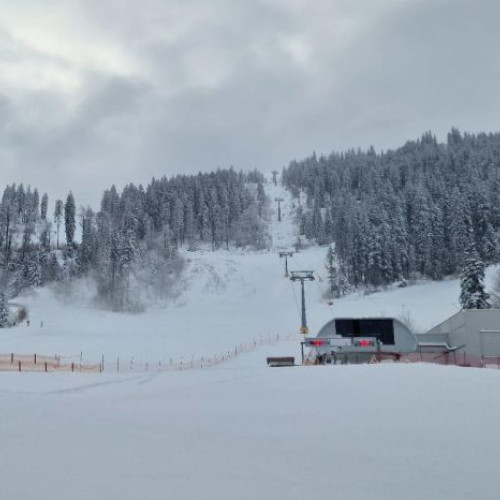 Funcționarea sistemului de înzăpezire pe pârtiile de schi