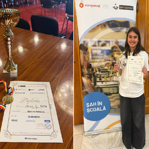 Rebecca Sbarcea triumfă la concursul de șah organizat în Parlament