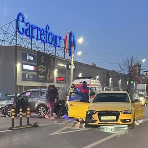 Accident rutier în Botoșani: coliziune între două mașini