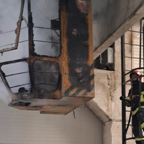 Incendiu la o hală de producție din Odorheiu Secuiesc