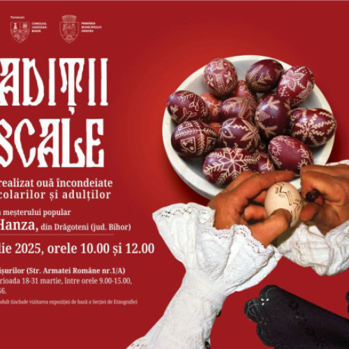 Atelier de încondeiat ouă la Muzeul Țării Crișurilor din Oradea