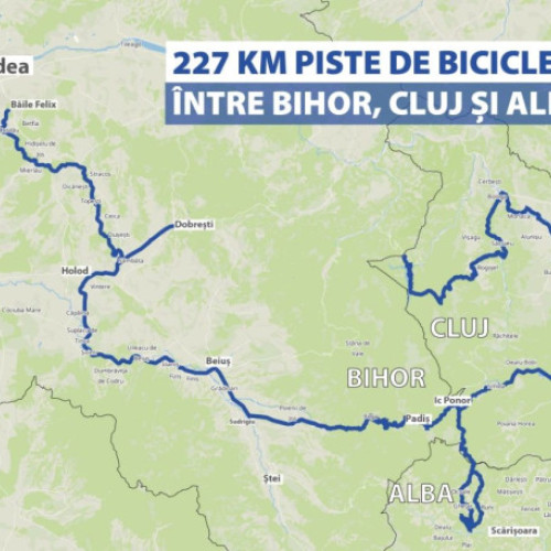 Consiliul Județean Bihor a lansat licitația pentru traseele cicloturistice Velo Apuseni