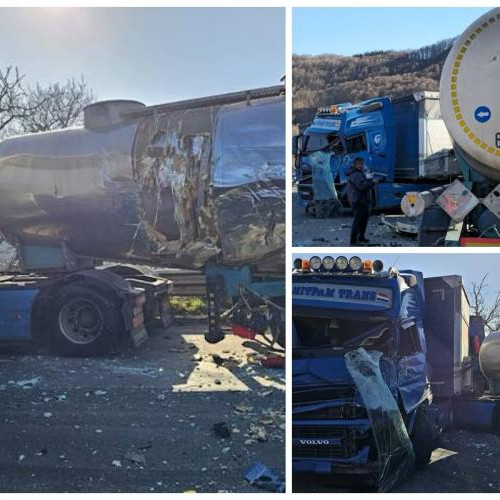 Accident rutier pe DN1 - E60 în localitatea Bucea