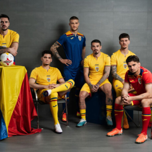 România își prezintă noul echipament pentru echipa națională de fotbal