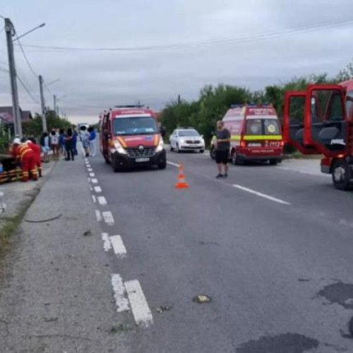 Accident rutier grav în Turda: o fetiță de 7 ani, transportată la spital