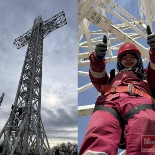 Crucea de pe dealul Măgura, noul simbol al comunei Ibanesti