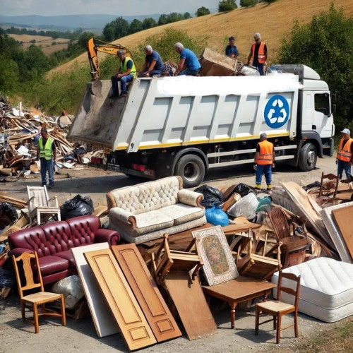 Colectare de deșeuri voluminoase în comuna Malu cu Flori