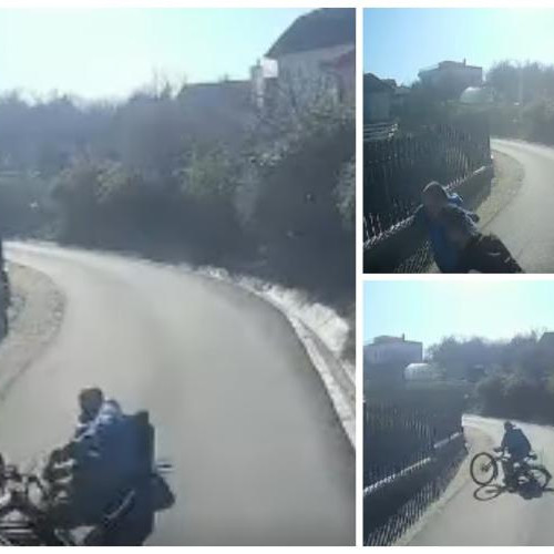 Incident pe străzile din Cluj: un camion și un biciclist evită o tragedie