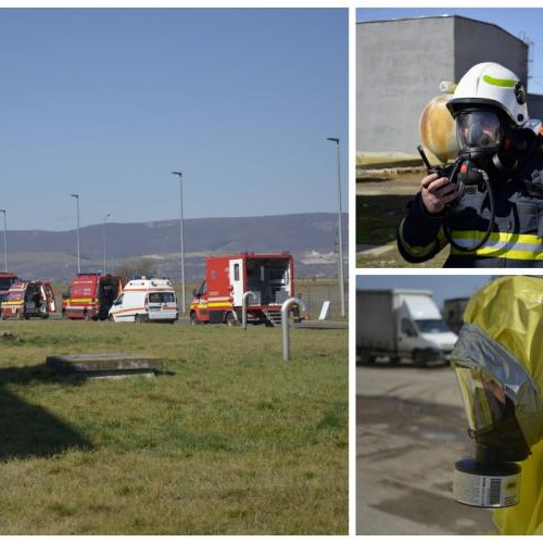 Pompierii din Cluj au realizat exerciții de simulare în Turda