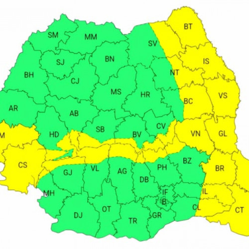 Meteorologii avertizează despre vânt puternic în mai multe zone ale țării