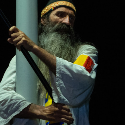 Stegarul Dac, internat după ce s-a urcat pe o macara din București