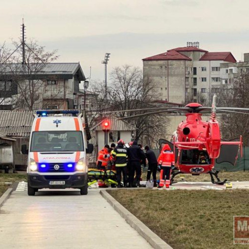 Intervenție SMURD la Botoșani pentru un caz medical grav