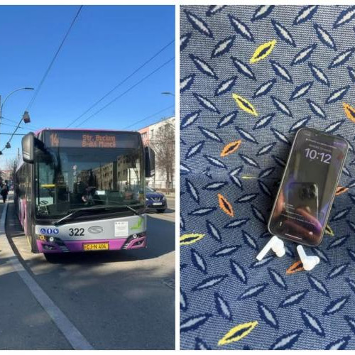 Clujeanul își recuperează telefonul și căștile uitate într-un autobuz