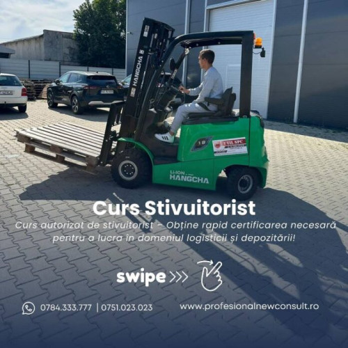 Curs de stivuitorist în Focșani – Oportunitate pentru o carieră stabilă