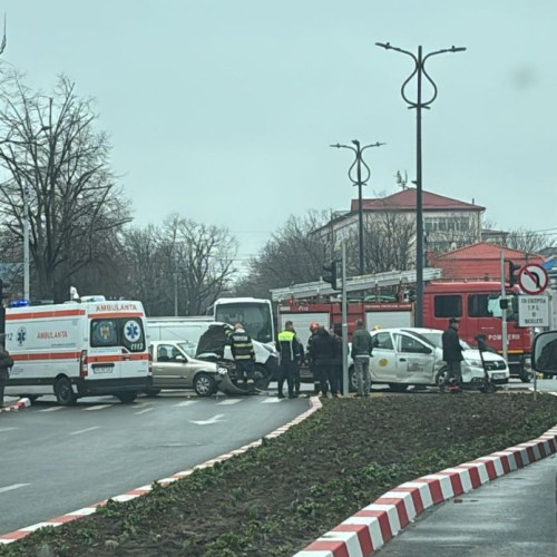 Accident rutier în Focșani