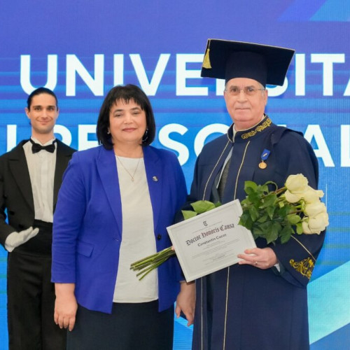 Profesorul Constantin Cucos a primit titlul de Doctor Honoris Causa în Chișinău