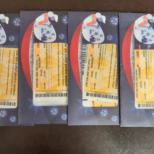 Tichete sociale pentru pensionarii din Brașov cu venituri mici