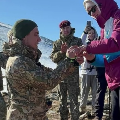 Cererea în căsătorie a unui militar rănit în războiul ruso-ucrainean