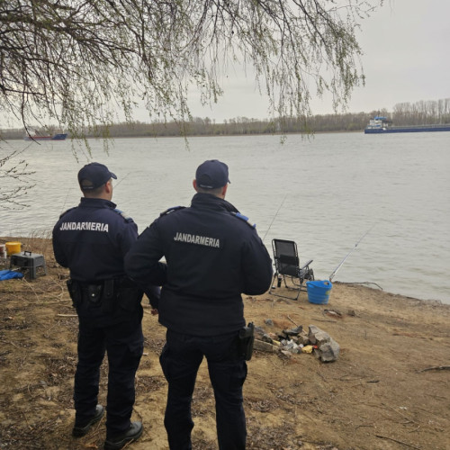 Jandarmii din Galați încep patrulele de monitorizare înainte de prohibiția pescuitului