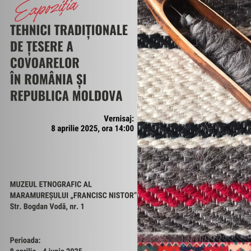 Muzeul Județean Botoșani participă la o expoziție de tehnici tradiționale de realizare a covoarelor