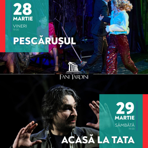 Teatrul Dramatic "Fani Tardini" oferă trei spectacole inedite în acest weekend