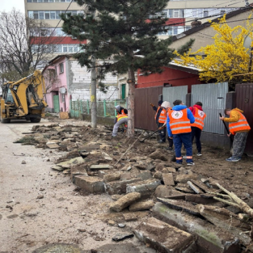 Lucrări de reabilitare pe strada Bazaltului din Sectorul 5