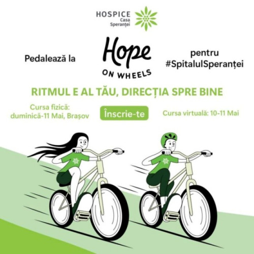 HOSPICE Casa Sperantei organizează cursa caritabilă Hope on Wheels 2025