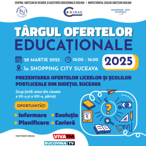 Târgul Ofertelor Educaționale din Suceava, ediția a XXV-a