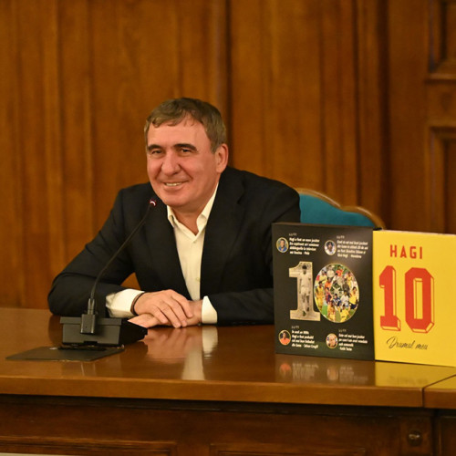Lansarea autobiografiei lui Gheorghe Hagi, la 50 de ani de fotbal