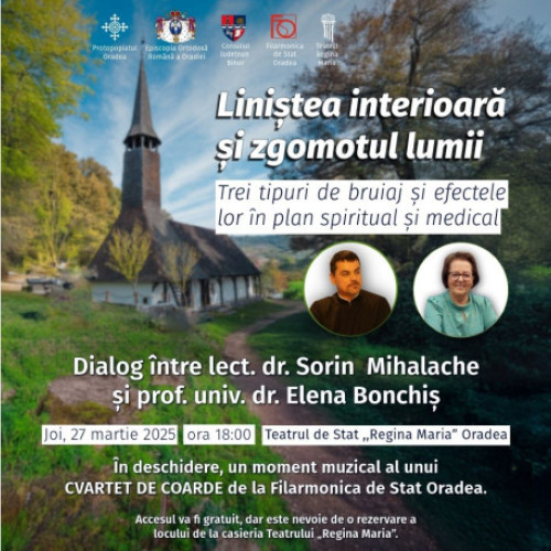 Teatrul "Regina Maria" din Oradea găzduiește un dialog pe tema bruiajului interior