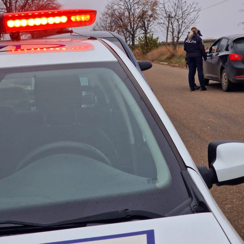 Tânăr prins de polițiști după o fugă de cinci kilometri