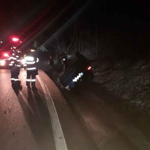 Accident rutier și conducere fără permis în Bicaz