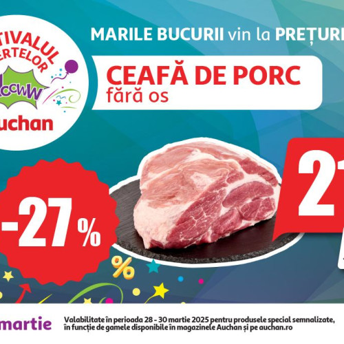Auchan sărbătorește primăvara cu reduceri și oferte speciale