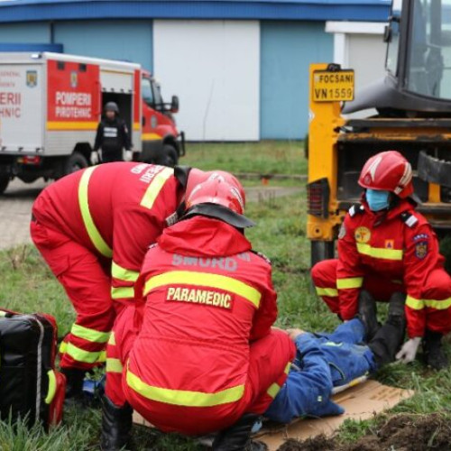 Exercitiu de cooperare pentru gestionarea situatiilor de urgenta in Vrancea