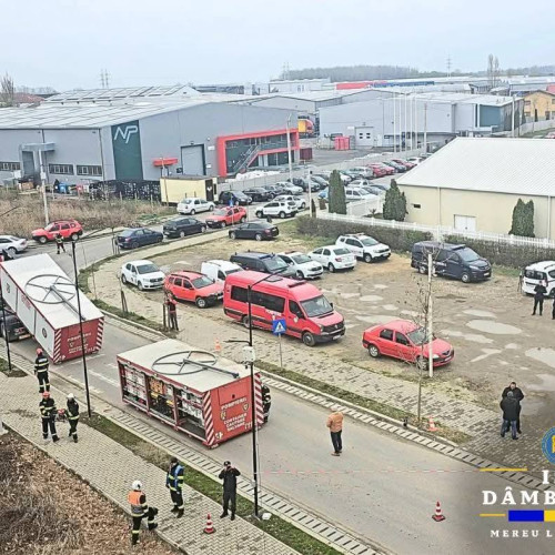 Exercitiu de cooperare pentru gestionarea unei situatii de urgenta in Dambovita